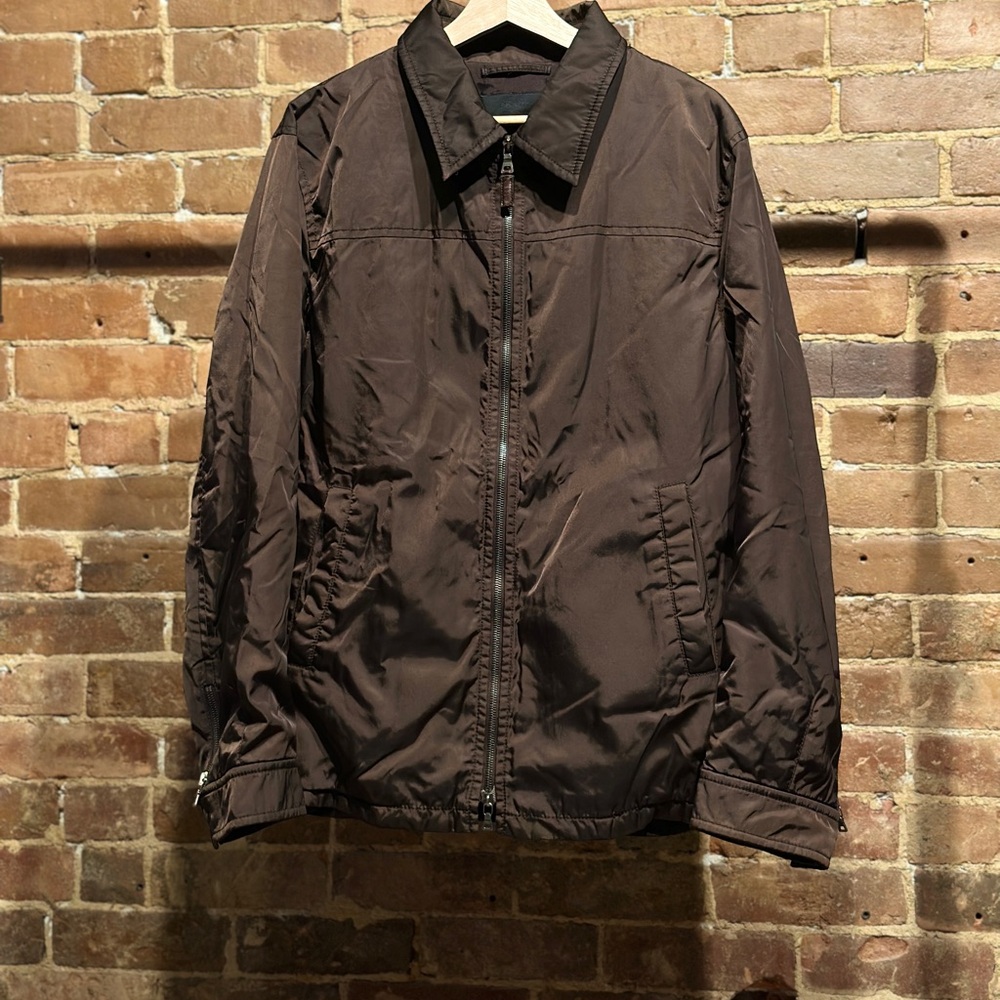 Prada Brown Lightweight Shirt Jacket